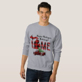 prettige feestdagen! | Buffalo Pset Check Michigan Trui (Voorkant volledig)