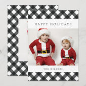 prettige feestdagen Buffalo-speldenkaart voor kers Feestdagenkaart (Voorkant / Achterkant)