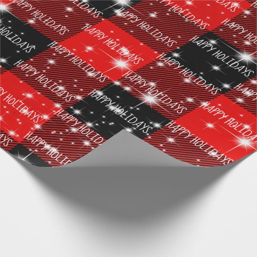 prettige feestdagen Buffelgarnaal Cadeaupapier (Hoek)