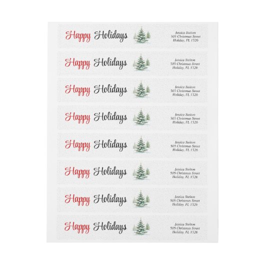 Prettige feestdagen Buiten kerstboom