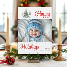 Prettige feestdagen Buiten kerstboom