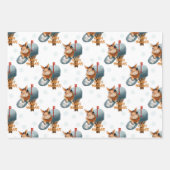 Prettige feestdagen Bunny in een brievenbus Inpakpapier Vel (Voorkant 2)