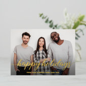 Prettige feestdagen Business Christmas Team Foto (Staand Voorkant)