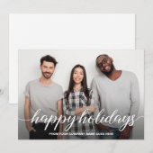 Prettige feestdagen Business Christmas Team Foto Feestdagenkaart (Voorkant / Achterkant)