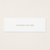 prettige feestdagen Business Clothing Hang Label Mini Visitekaartjes (Achterkant)