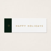 prettige feestdagen Business Clothing Hang Label Mini Visitekaartjes (Voorkant)