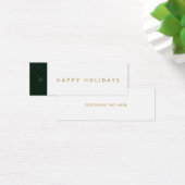 prettige feestdagen Business Clothing Hang Label Mini Visitekaartjes (Bureau)