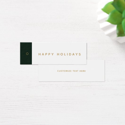 prettige feestdagen Business Clothing Hang Label Mini Visitekaartjes (Bureau)