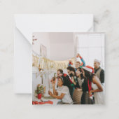 prettige feestdagen Business Corporation Logo Notitiekaartje (Achterkant)