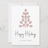 prettige feestdagen Business Holiday Kaart (Voorkant)