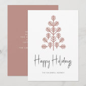 prettige feestdagen Business Holiday Kaart (Voorkant / Achterkant)