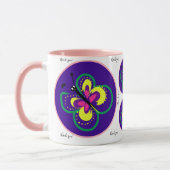 Prettige feestdagen Butterfly? Bedankt Coffee Mok (Links)