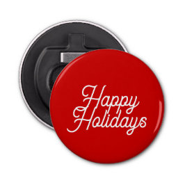 prettige feestdagen button flesopener