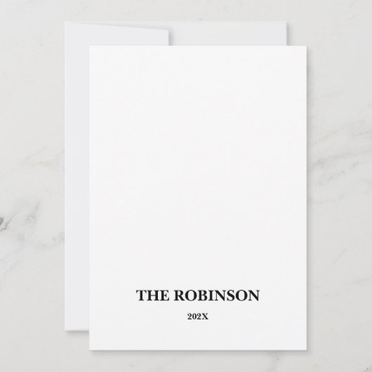 Prettige feestdagen Cadeau Kaart met Pine Trees &  (Achterkant)