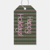 Prettige feestdagen Cadeau Label met design Cadeaulabel (Voorkant)