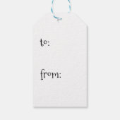 Prettige feestdagen Cadeau Labels, Koeien, Koe min Cadeaulabel (Achterkant)