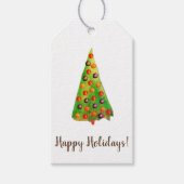 prettige feestdagen cadeaulabel (Voorkant)