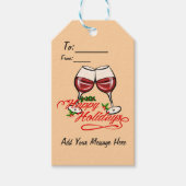 prettige feestdagen cadeaulabel (Voorkant)