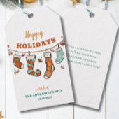 prettige feestdagen cadeaulabel