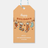 prettige feestdagen cadeaulabel (Voorkant)