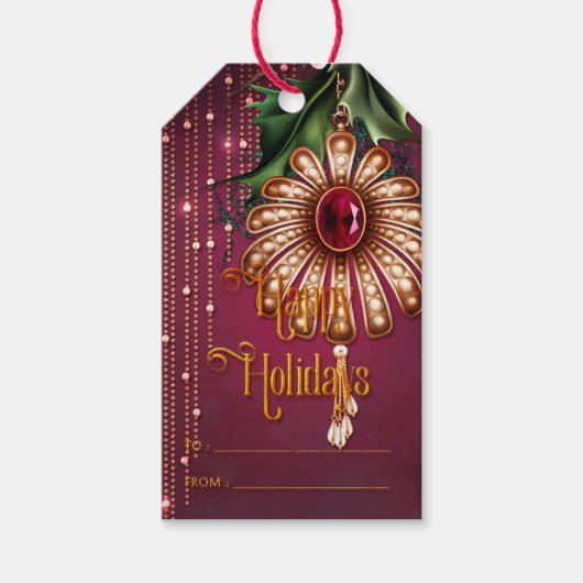 Prettige feestdagen Cadeaulabel (Voorkant)