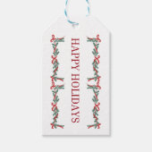 prettige feestdagen cadeaulabel (Voorkant)