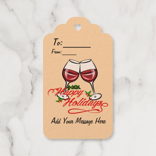 prettige feestdagen cadeaulabels (Achterkant)