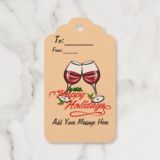 prettige feestdagen cadeaulabels (Achterkant)