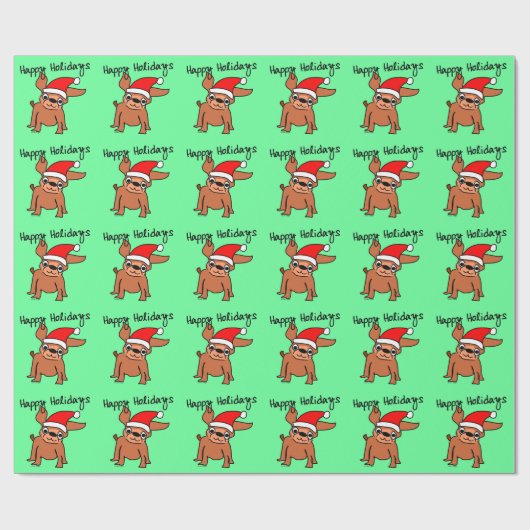 prettige feestdagen cadeaupapier (Vlak)