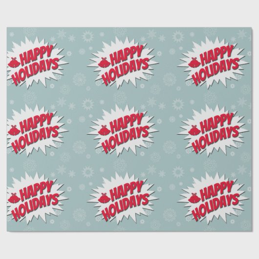 prettige feestdagen cadeaupapier (Vlak)