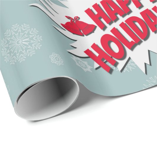 prettige feestdagen cadeaupapier (Rol Hoek)