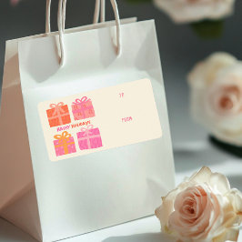 PRETTIGE FEESTDAGEN Cadeaus Bogen Kerst CUSTOM TO  Etiket