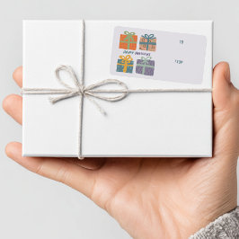 PRETTIGE FEESTDAGEN Cadeaus Bogen Kerst CUSTOM TO  Etiket