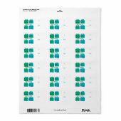 PRETTIGE FEESTDAGEN Cadeaus Bogen Kerst CUSTOM TO Etiket (Full Sheet)