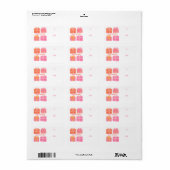 PRETTIGE FEESTDAGEN Cadeaus Bogen Kerst CUSTOM TO Etiket (Full Sheet)