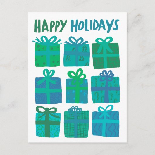 PRETTIGE FEESTDAGEN Cadeaus Cadeaus Kerst CUSTOM Briefkaart (Voorkant)