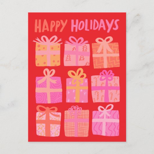 PRETTIGE FEESTDAGEN Cadeaus Cadeaus Kerst CUSTOM Briefkaart (Voorkant)