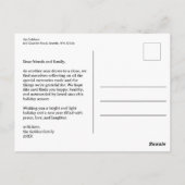 PRETTIGE FEESTDAGEN Cadeaus Cadeaus Kerst CUSTOM Briefkaart (Achterkant)