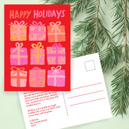 PRETTIGE FEESTDAGEN Cadeaus Cadeaus Kerst CUSTOM Briefkaart