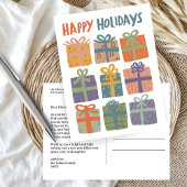 PRETTIGE FEESTDAGEN Cadeaus Cadeaus Kerst CUSTOM Briefkaart