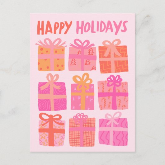 PRETTIGE FEESTDAGEN Cadeaus Cadeaus Kerst CUSTOM Briefkaart (Voorkant)