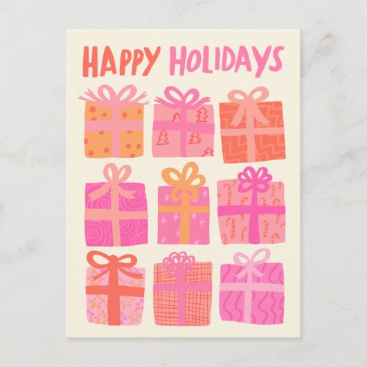 PRETTIGE FEESTDAGEN Cadeaus Cadeaus Kerst CUSTOM Briefkaart (Voorkant)