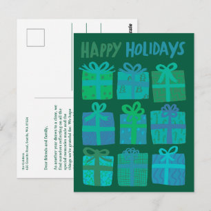 PRETTIGE FEESTDAGEN Cadeaus Cadeaus Kerst CUSTOM Briefkaart