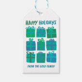 PRETTIGE FEESTDAGEN Cadeaus Cadeaus Kerst CUSTOM Cadeaulabel (Voorkant)