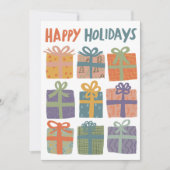 PRETTIGE FEESTDAGEN CADEAUS KERST CUSTOM 3 Foto's Feestdagenkaart (Voorkant)