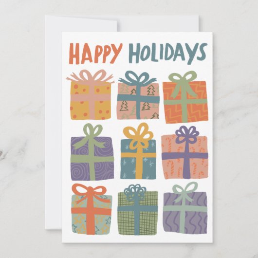 PRETTIGE FEESTDAGEN CADEAUS KERST CUSTOM 3 Foto's Feestdagenkaart (Voorkant)