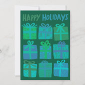 PRETTIGE FEESTDAGEN CADEAUS KERST CUSTOM 3 Foto's Feestdagenkaart (Voorkant)