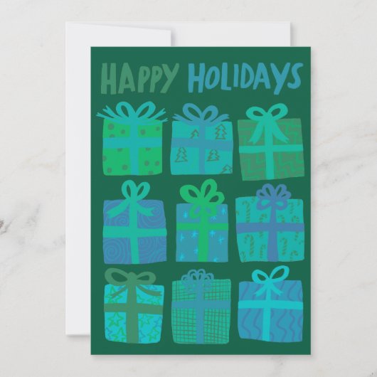 PRETTIGE FEESTDAGEN CADEAUS KERST CUSTOM 3 Foto's Feestdagenkaart (Voorkant)