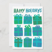 PRETTIGE FEESTDAGEN CADEAUS KERST CUSTOM 3 Foto's Feestdagenkaart (Voorkant)