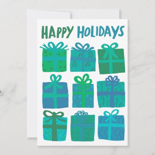 PRETTIGE FEESTDAGEN CADEAUS KERST CUSTOM 3 Foto's Feestdagenkaart (Voorkant)